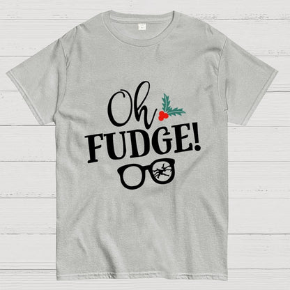 Funny Christmas Oh Fudge Holiday Geek T-Shirt