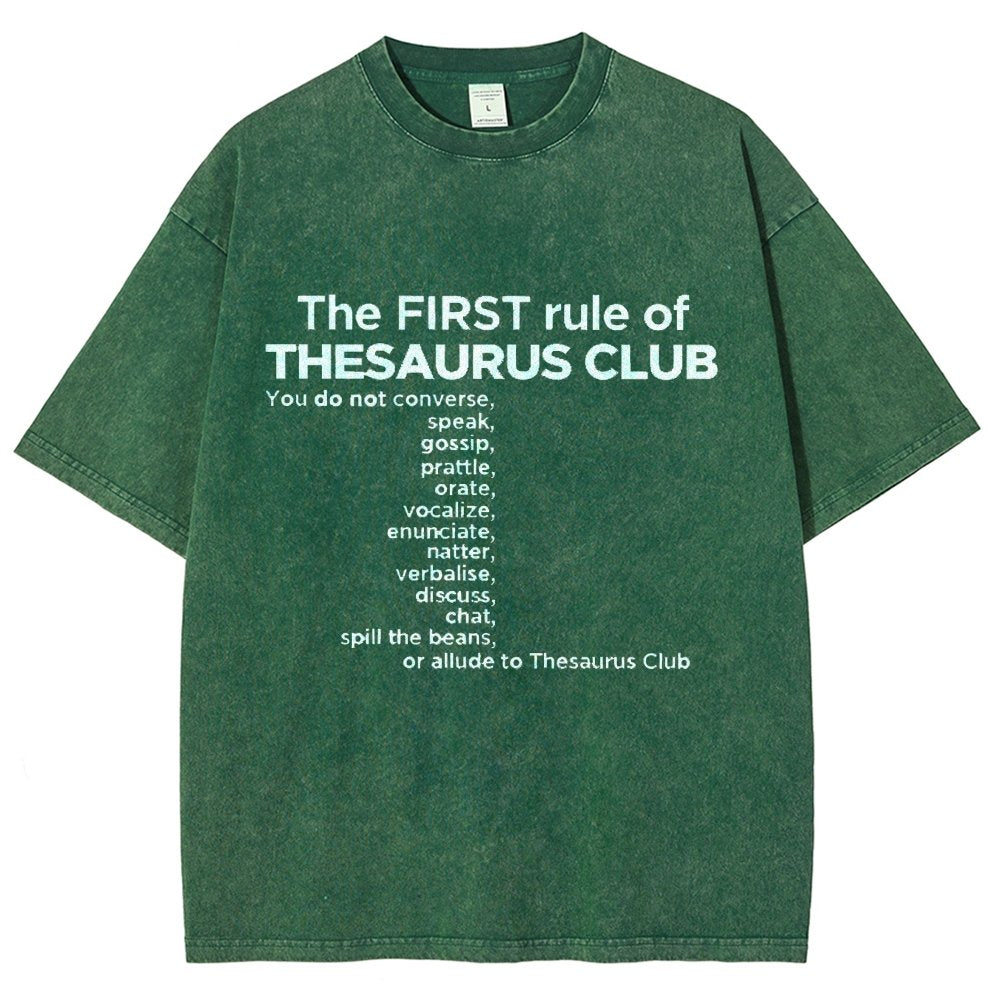 Thesaurus Club Confidential Vintage Distressed T-shirt