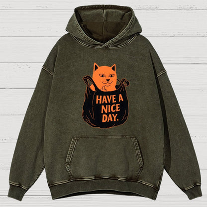 Have A Nice Day Vintage Distressed Hoodie