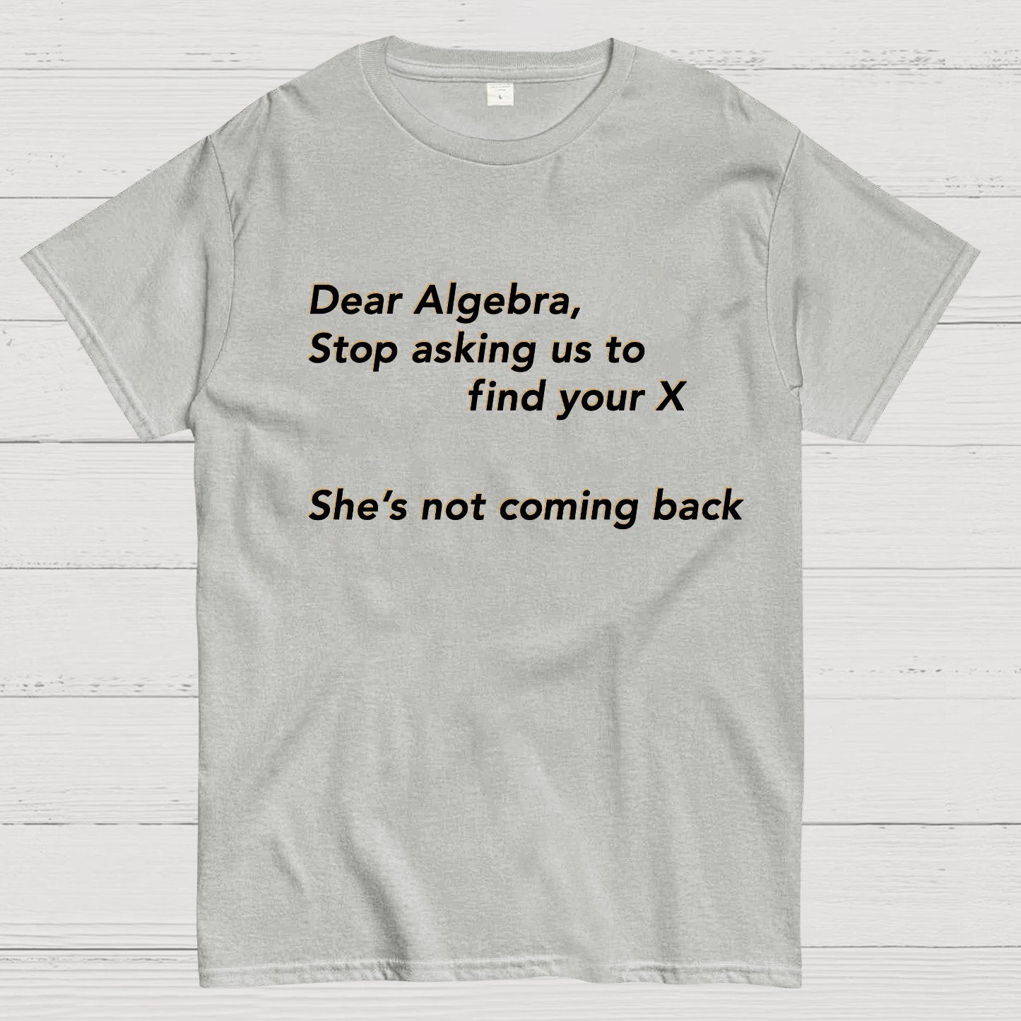 Dear Algebra, Stop Asking Us To Find Your X-1 Geeky T-Shirt