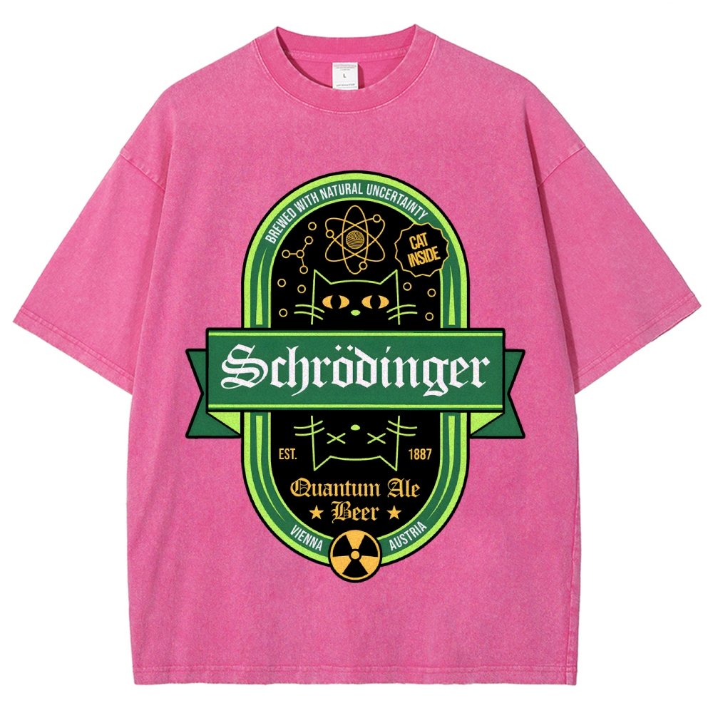 Schrodinger Quantum Ale Beer Vintage Distressed T-shirt
