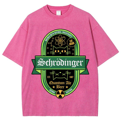 Schrodinger Quantum Ale Beer Vintage Distressed T-shirt