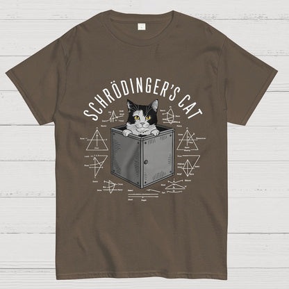 Schrodinger Cat In Box & Formulas Geeky T-Shirt