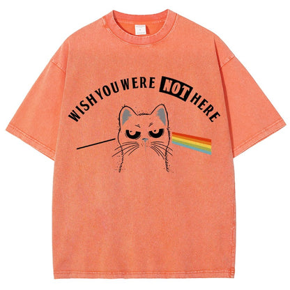 Wish You Were NOT Here Vintage Distressed T-shirt