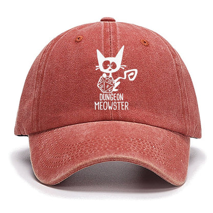 Dungeon Meowster Funny Unisex Gamer Cotton Hat