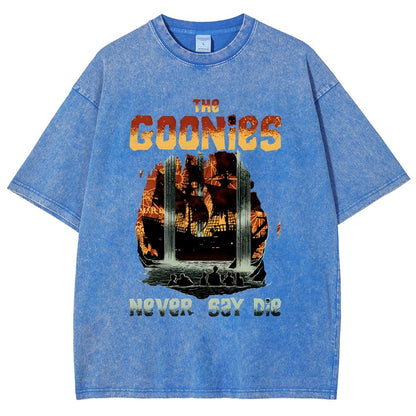 Never Say Die Vintage Distressed T-shirt