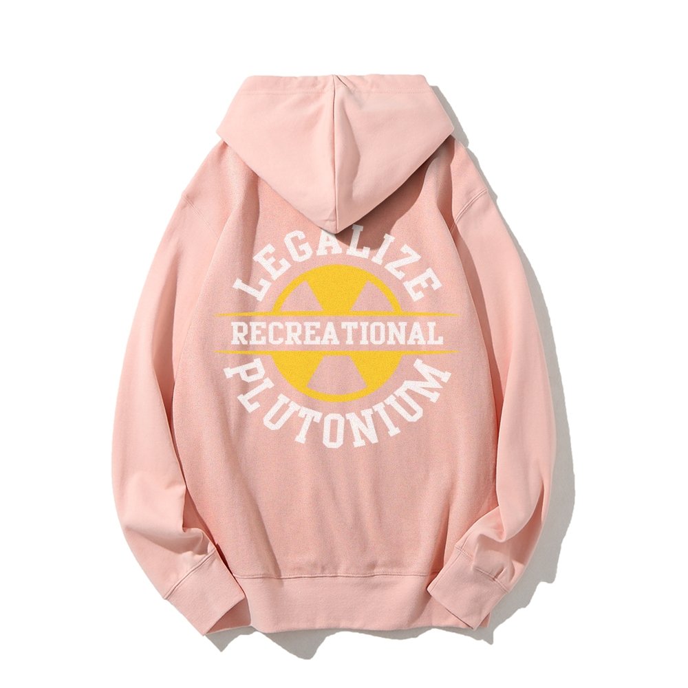 Legalize plutonium recreational Printed Back Unisex Cotton Hoodie