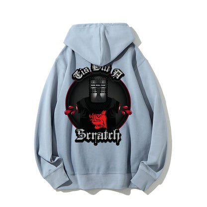None Shall Pass - Tis But A Scratch Printed Back Unisex Cotton Hoodie