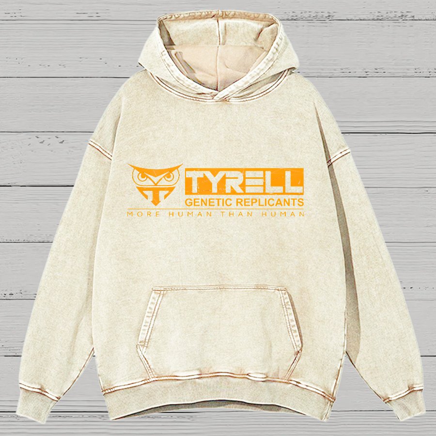 More Human Than Human Vintage Distressed Hoodie