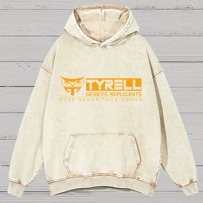 More Human Than Human Vintage Distressed Hoodie