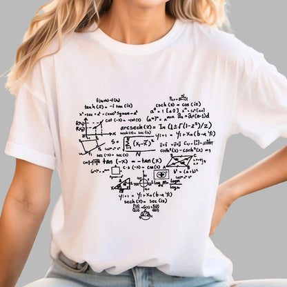 Math Heart, Valentine's Day Nerd Geek T-Shirt