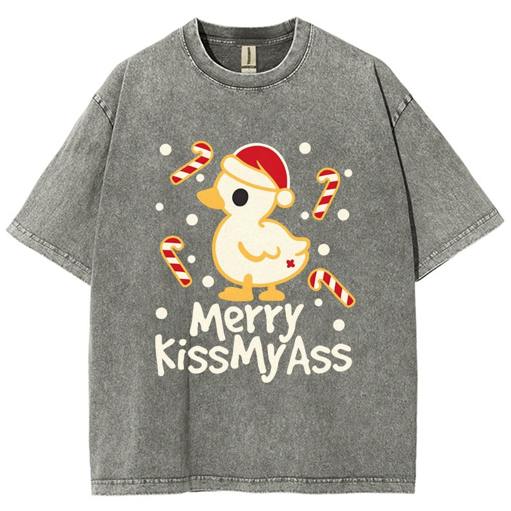 Duck Merry Kissmyass Vintage Distressed T-shirt