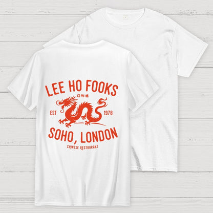 Lee Ho Fooks Vintage Resto Back Printing Geek T-Shirt