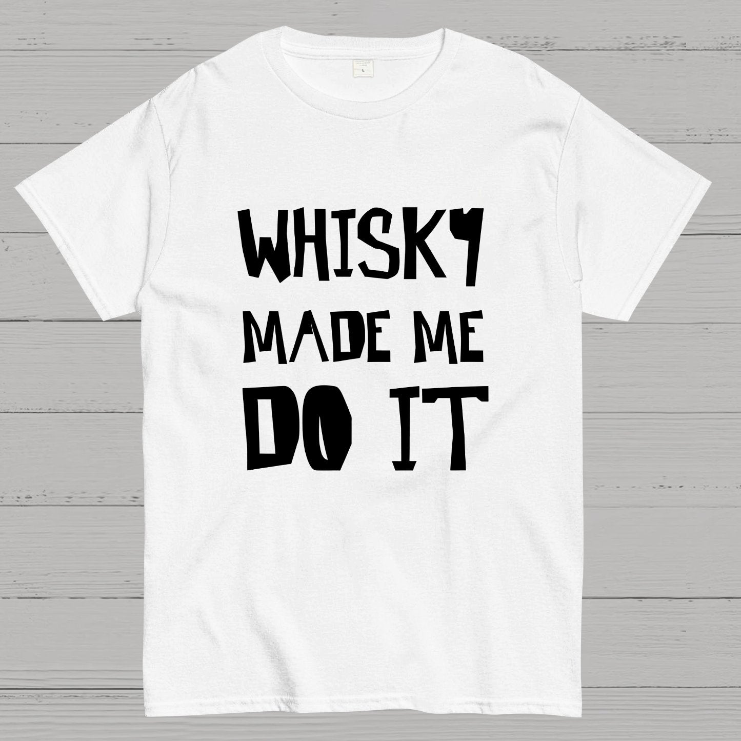 Whisky Made Me Do It Geeky T-Shirt