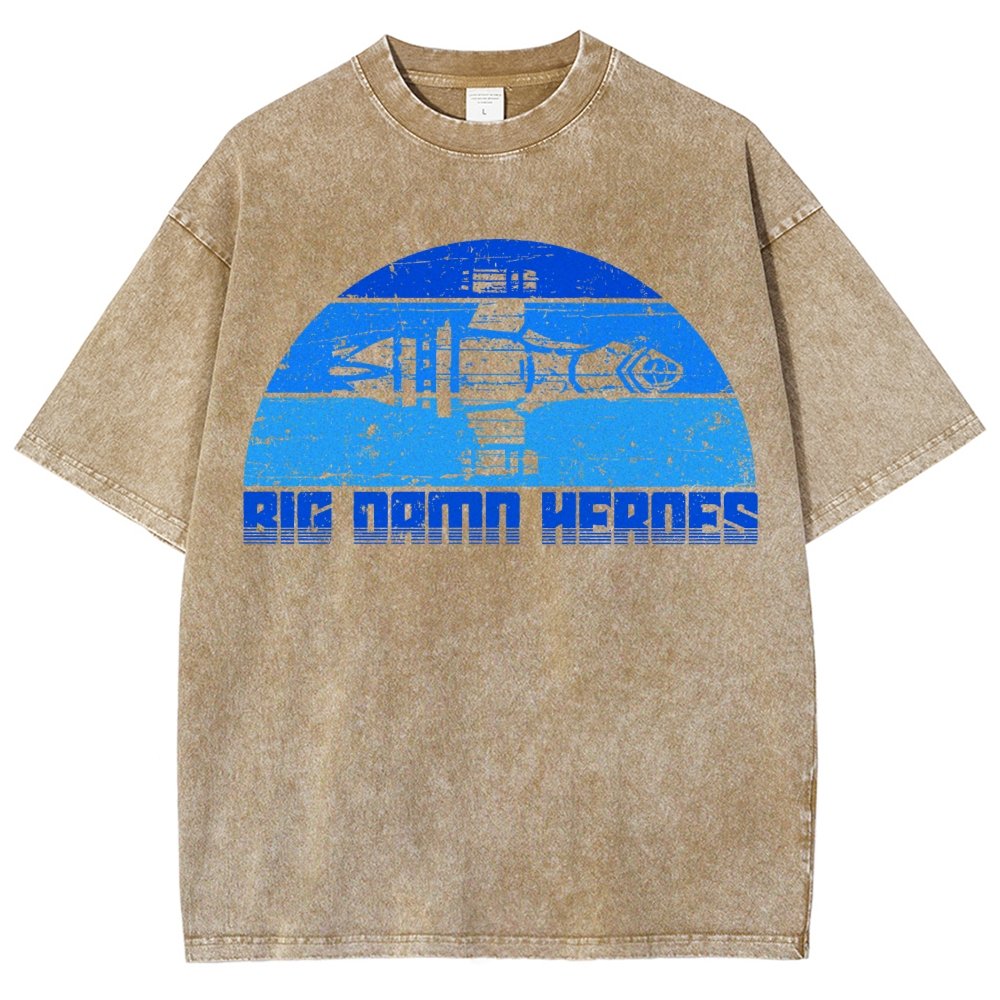 Big Damn Vintage Heroes Vintage Distressed T-shirt