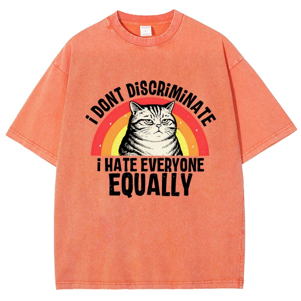I Hate Everyone Equally Vintage Distressed T-shirt