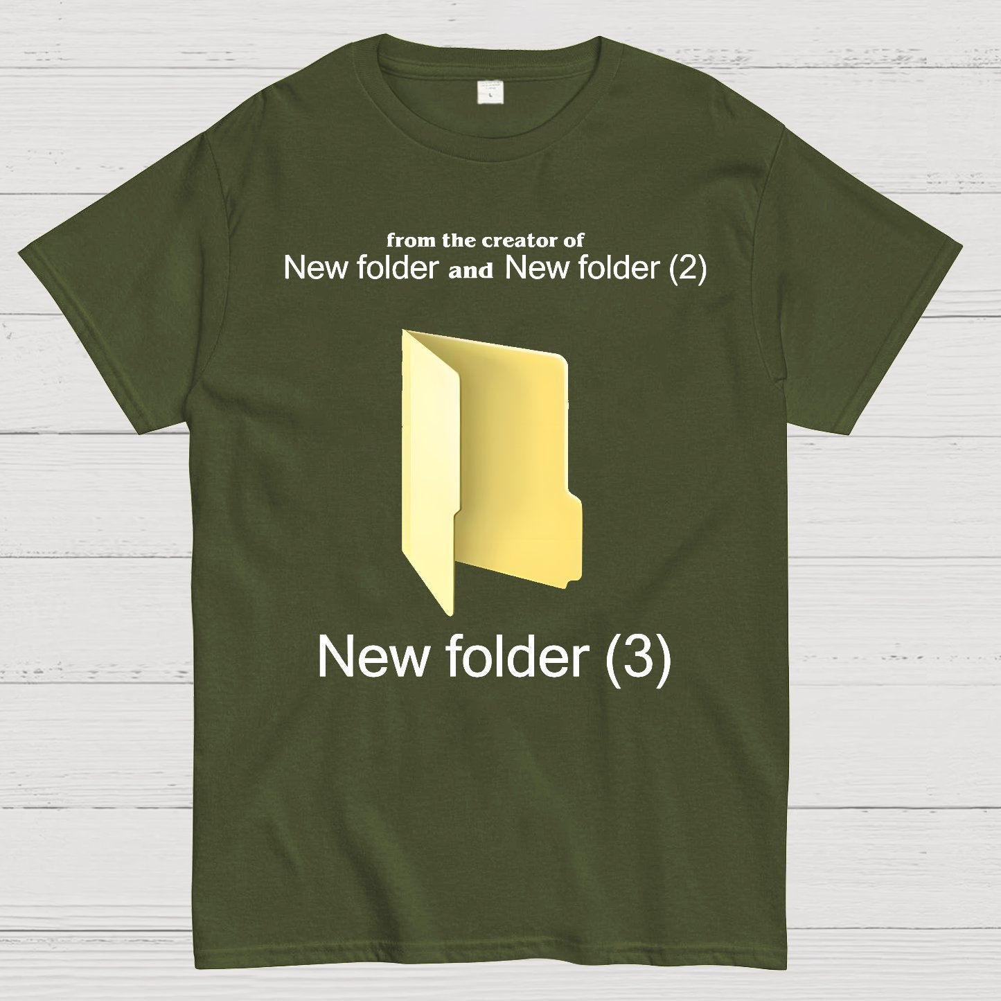 Humorous Internet meme New Folder (3) Geek T-Shirt