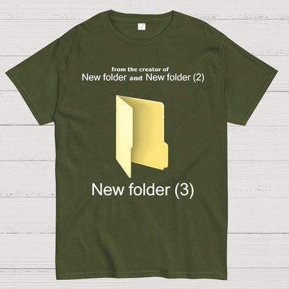 Humorous Internet meme New Folder (3) Geek T-Shirt