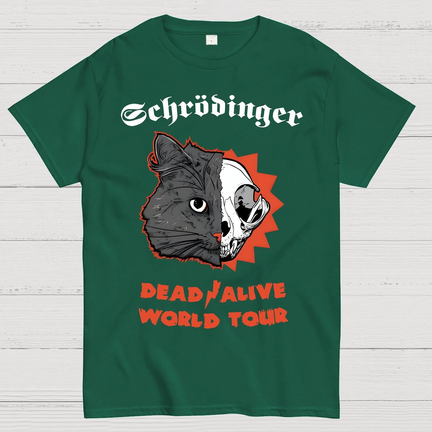 Schrodinger -Dead   Alive World Tour Geek T-Shirt