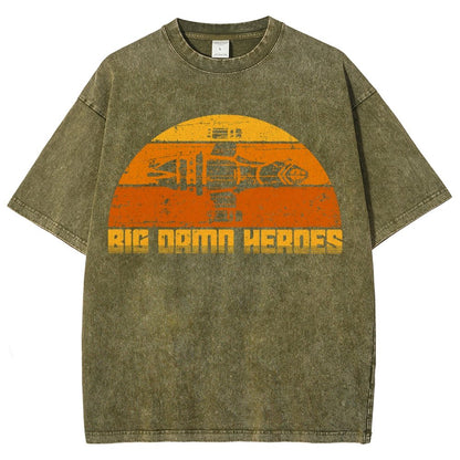 Big Damn Vintage Heroes Vintage Distressed T-shirt