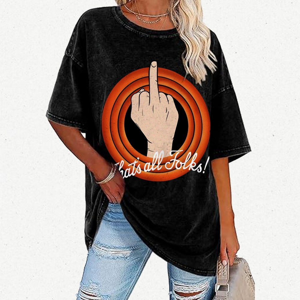 That's All Folks Vintage Distressed T-shirt