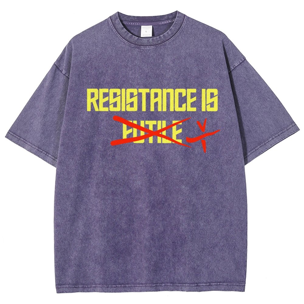 Resistance is futile Vintage Distressed T-shirt