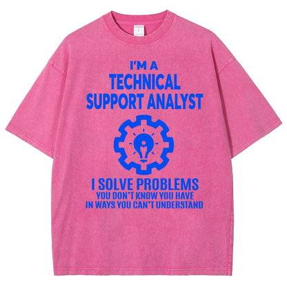 Technical Support Analyst Vintage Distressed T-shirt