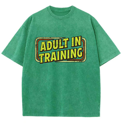 Adult In Training Vintage Distressed T-shirt
