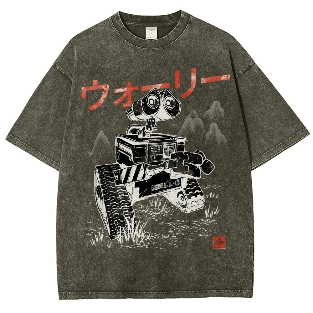 EcoBot Sumi-E Vintage Distressed T-shirt