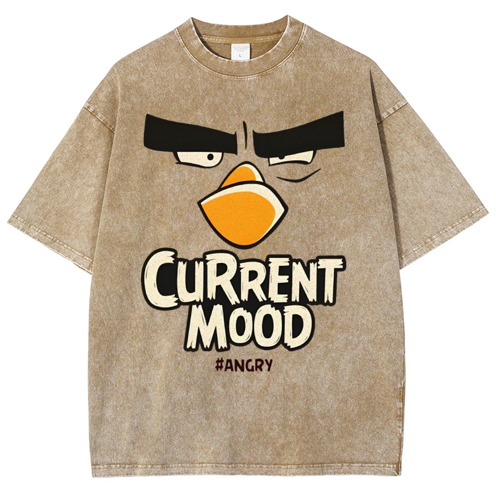 Current Mood Angry Funny Vintage Distressed T-shirt