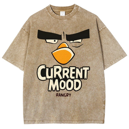 Current Mood Angry Funny Vintage Distressed T-shirt
