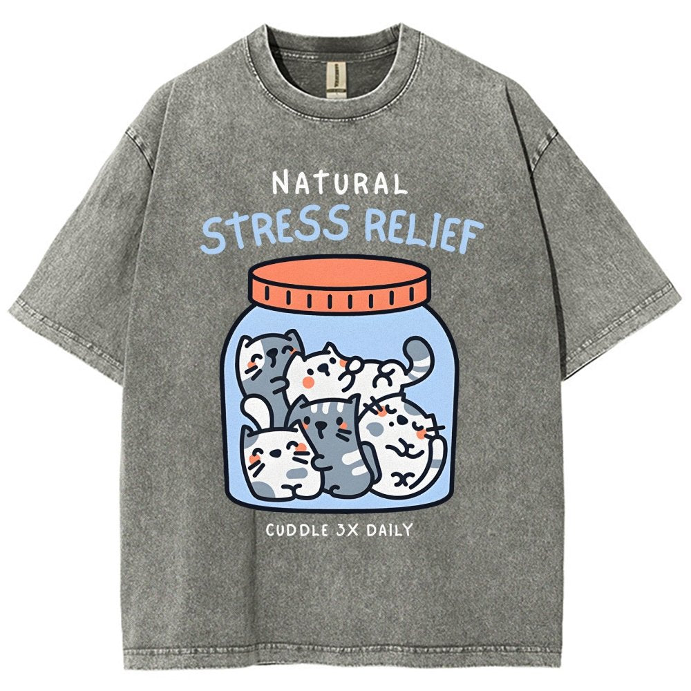 Natural Stress Relief Vintage Distressed T-shirt