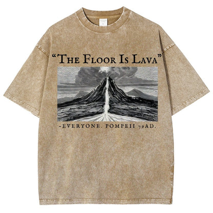 The Floor Is Lava Everyone Vintage Distressed T-shirt