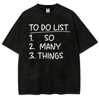 To Do List Vintage Distressed T-shirt