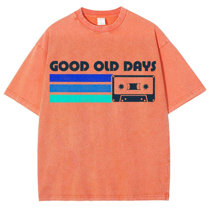 Old Days Vintage Mixtape Vintage Distressed T-shirt