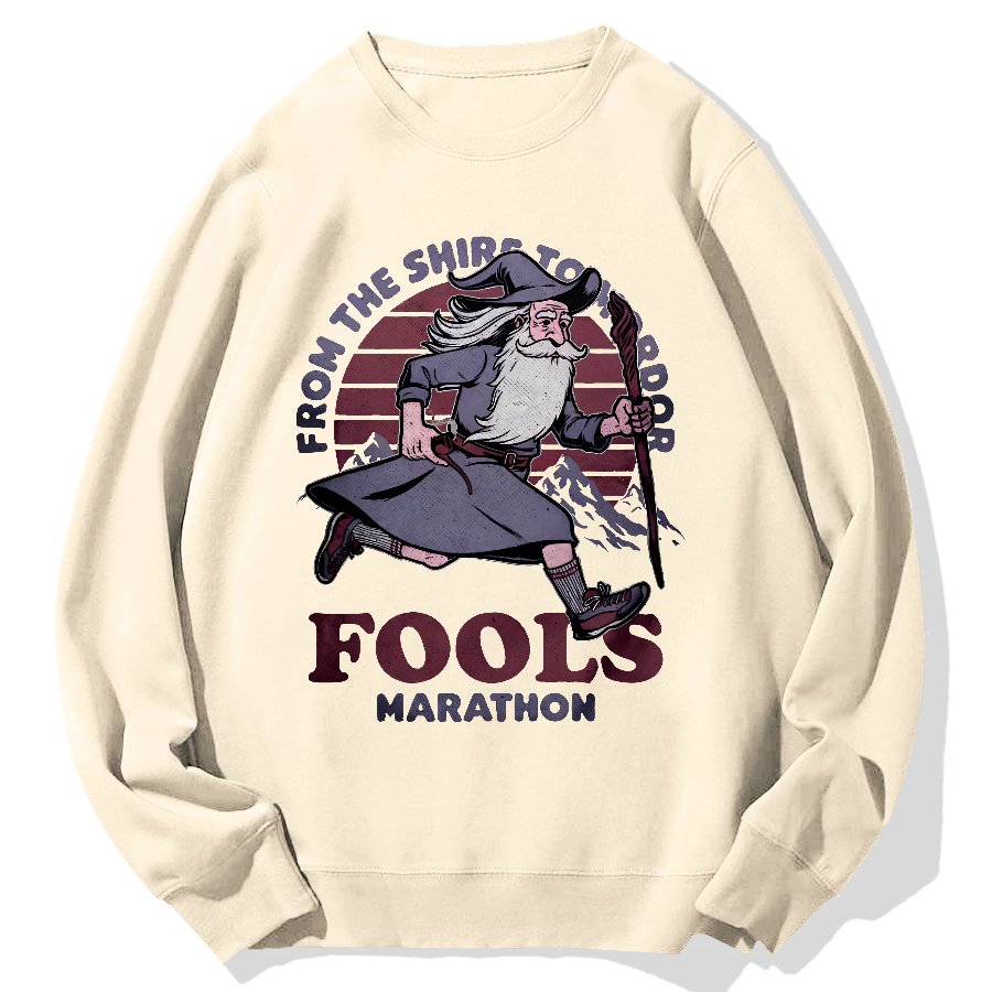 Fools Marathon Geek Cotton Sweatshirt