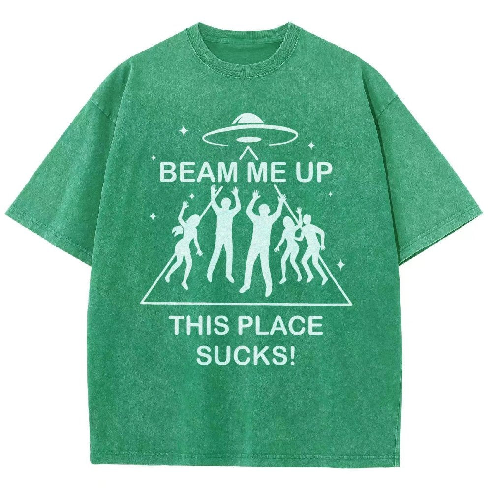 Warp Me Away Vintage Distressed T-shirt