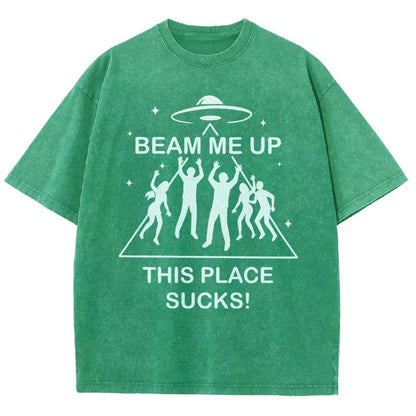 Warp Me Away Vintage Distressed T-shirt
