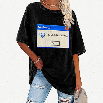 Task Failed Successfully Vintage Distressed T-shirt