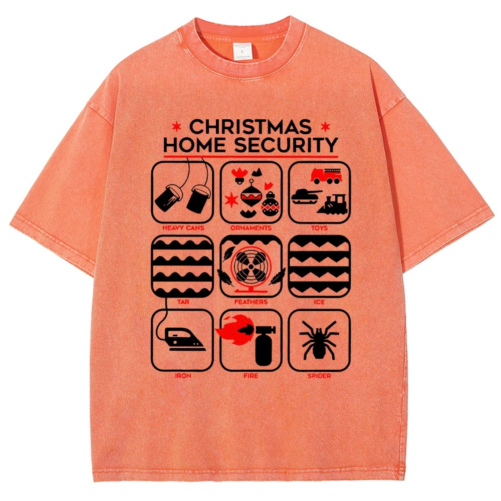 Christmas Home Security Vintage Distressed T-shirt