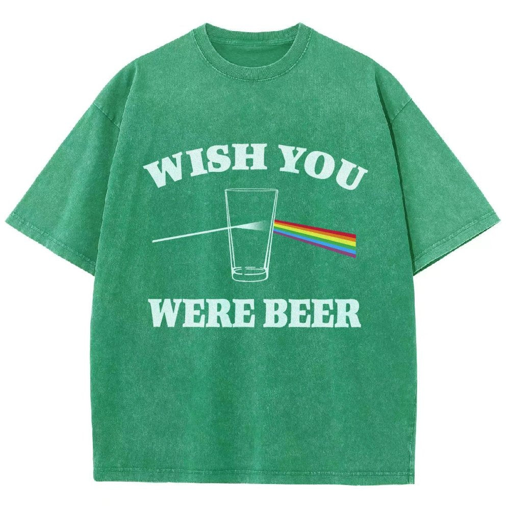 Wish You Were Beer Vintage Distressed T-shirt