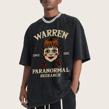 Warren Paranormal Research Vintage Distressed T-shirt