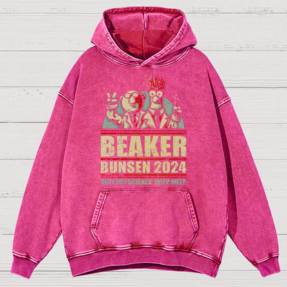 Vote For Science Geeky Vintage Distressed Hoodie
