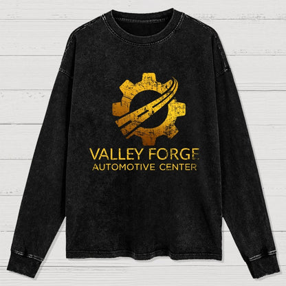 Funny Valley Forge Automotive Washed Long Sleeve Tee