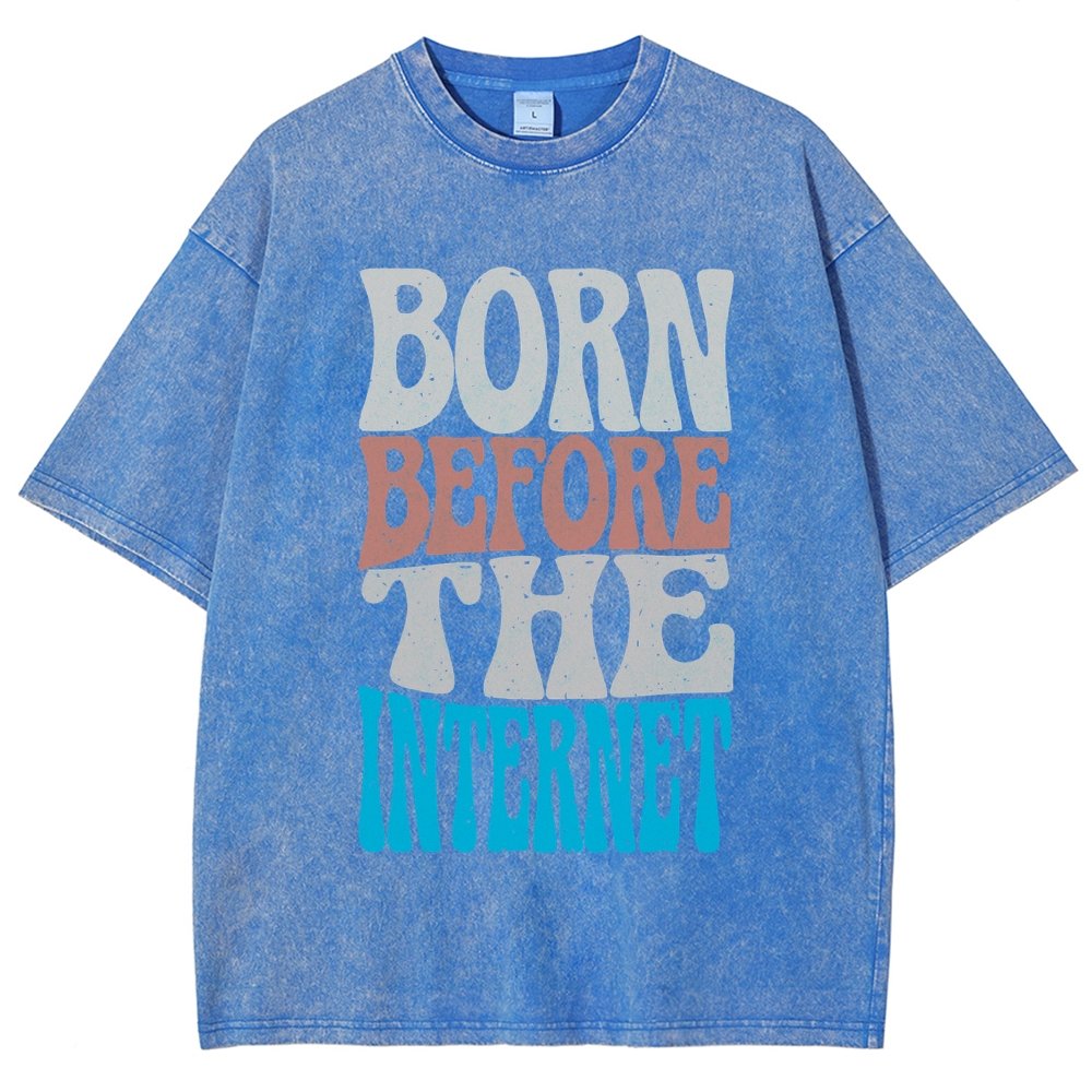 Born Before the Internet Vintage Distressed T-shirt