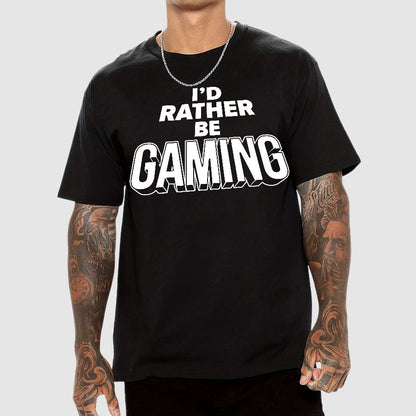 I'd Rather Be Gaming Geek T-Shirt