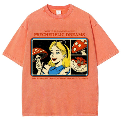 Psychedelic Dreams Vintage Distressed T-shirt