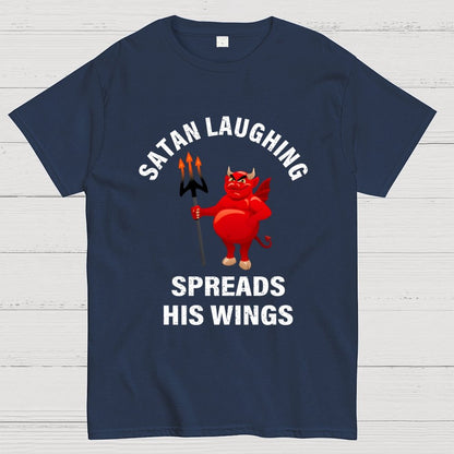 Satan Laughing Spreads His Wings Unisex Geek T-Shirt