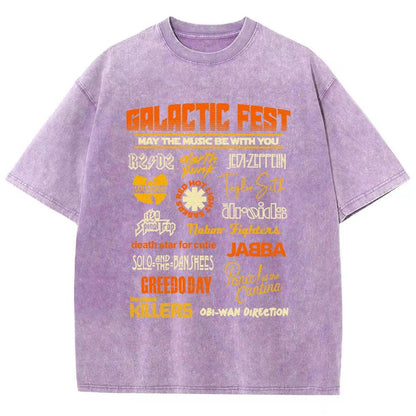 Galactic Fest Vintage Distressed T-shirt