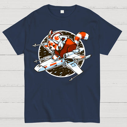 Red panda, Standing By Geek T-Shirt